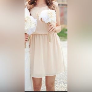 Creamy lightweight summer dress
